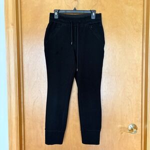 7Diamonds Restoration Mens Black Textured Jogger Pants Medium Drawstring Comfort